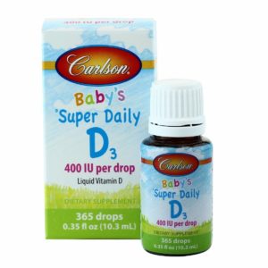 Carlson Super Diario D3 Para Bebé 400 Ui Por Caída De 0.36 Oz (Approx. 10.21 G) - Fresco