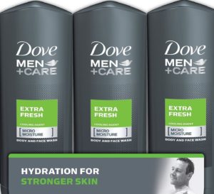 Dove Hombre Cuidado Extra Fresco Micro Hidratante Cuerpo Y Limpieza Facial