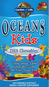 garden of life oceans kids dha para niños omega 3 fresas lima 120 picapiedra gels