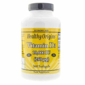 Healthy Origins Vitamina D3 D3 10000 Iu 360 Softgels Vitamine