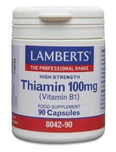 Lamberts Tiamina 100mg Vitamina B1 (90) Bbe