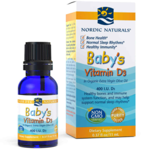 Nordic Naturals Baby's Vitamina D3 Vitamina D3 Para Bebés 400iu 11ml